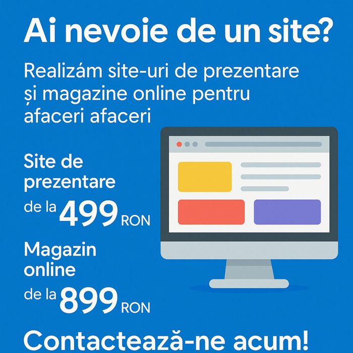Creare Site Web de la 499ron - Web Design - Digital Marketing