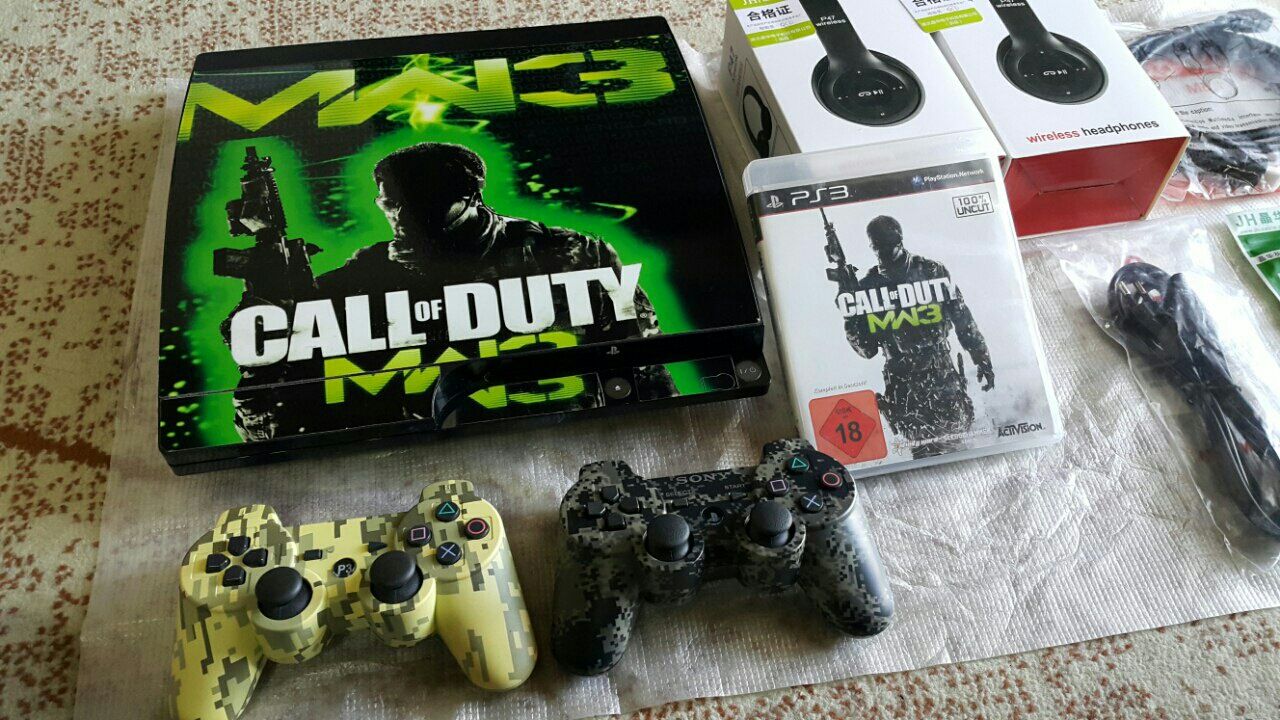Super SKIDKA... Playstation 3 Slim + 2 Joystick + 40 Games. Garantiya