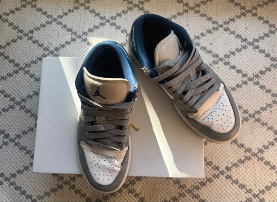 air jordan 1 low stealth french blue