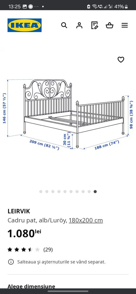 Pat Ikea Leirvik ca nou