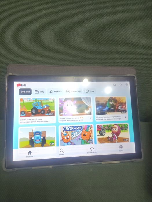 Детский планшет YouTube kids