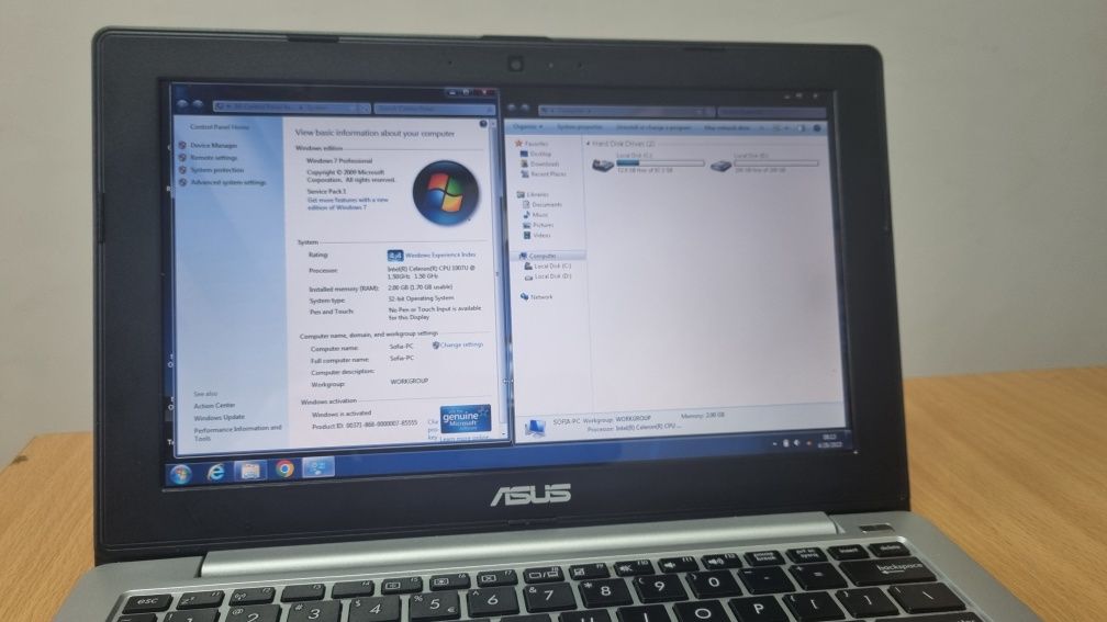 Asus notebook 11.5 inch