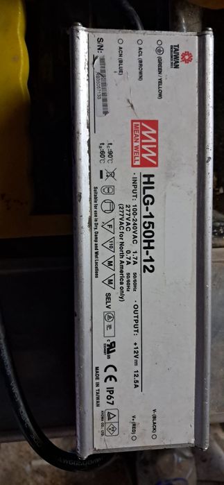 Sursa Trasformator Mean Well 12v 12,5a