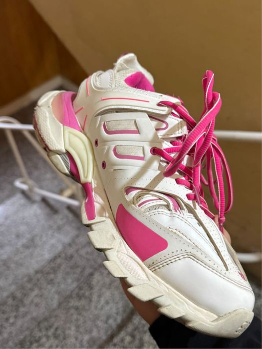 Balenciaga track white and pink