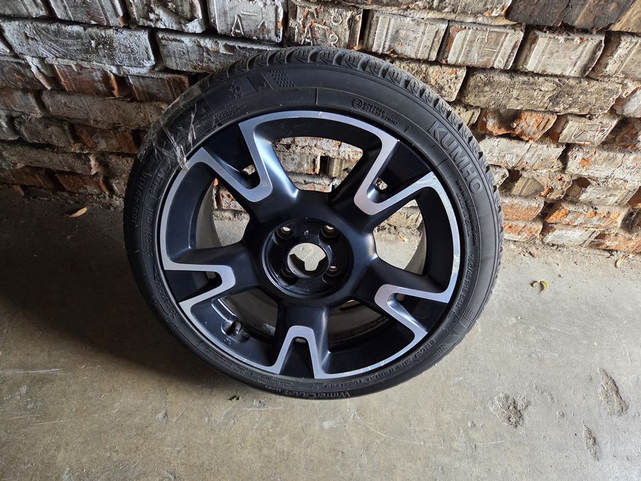 Jante + Anvelope Iarna Fiat 500 Set de 4, Stare foarte buna