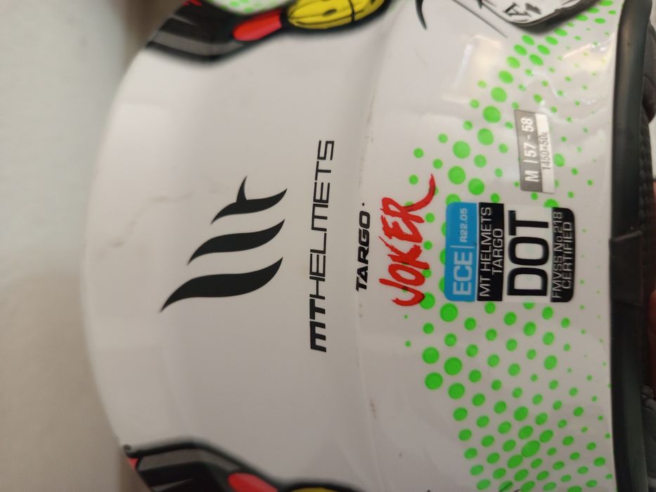 Каска за мотор, дизайн жокера, размер М