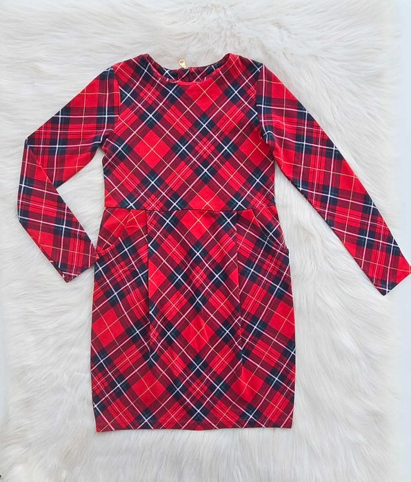 Детска карирана рокля H&M 8-10 години