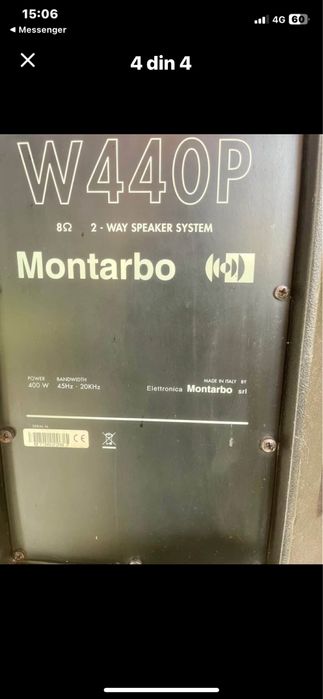 Boxe pasive Montarbo W440 2x400w