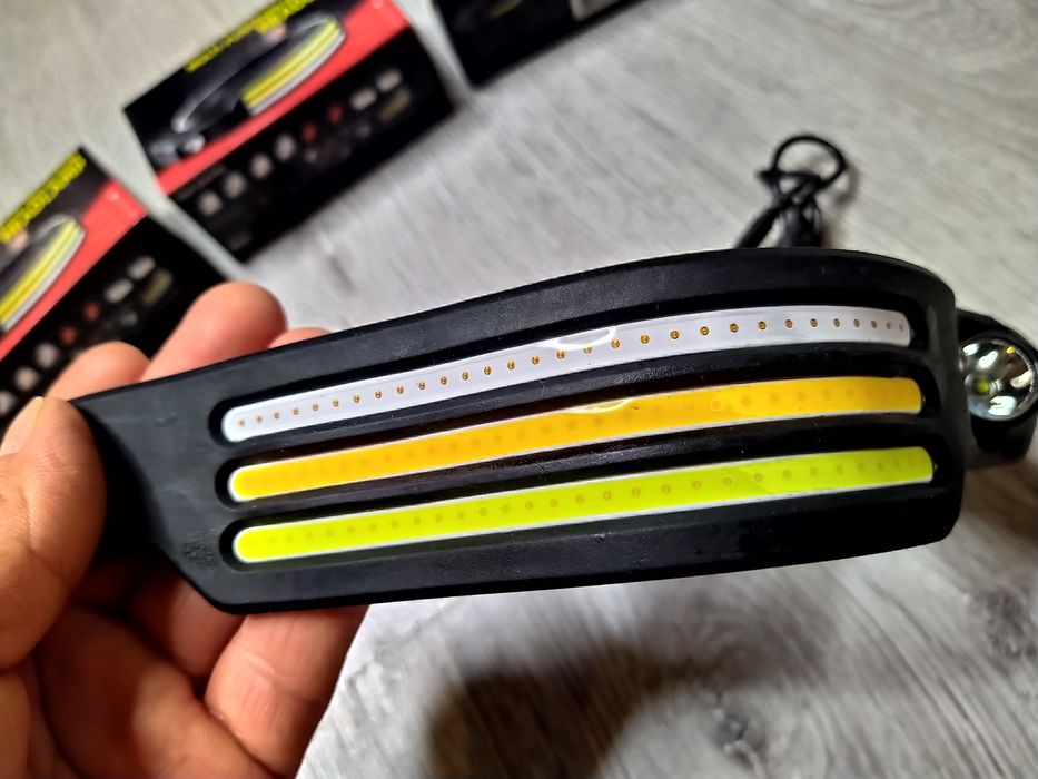 Lanterna cap LED, 1200 lumeni, Senzor de miscare, 5 Moduri lumina