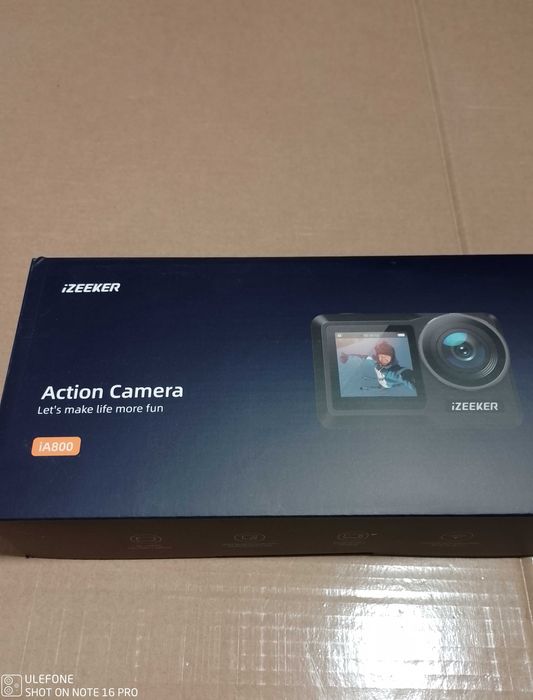 Action camera iZeeker ia800 6k 30ps 4k 60fps 24mp Noua