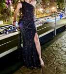 Rochie lunga neagra cu pietricele