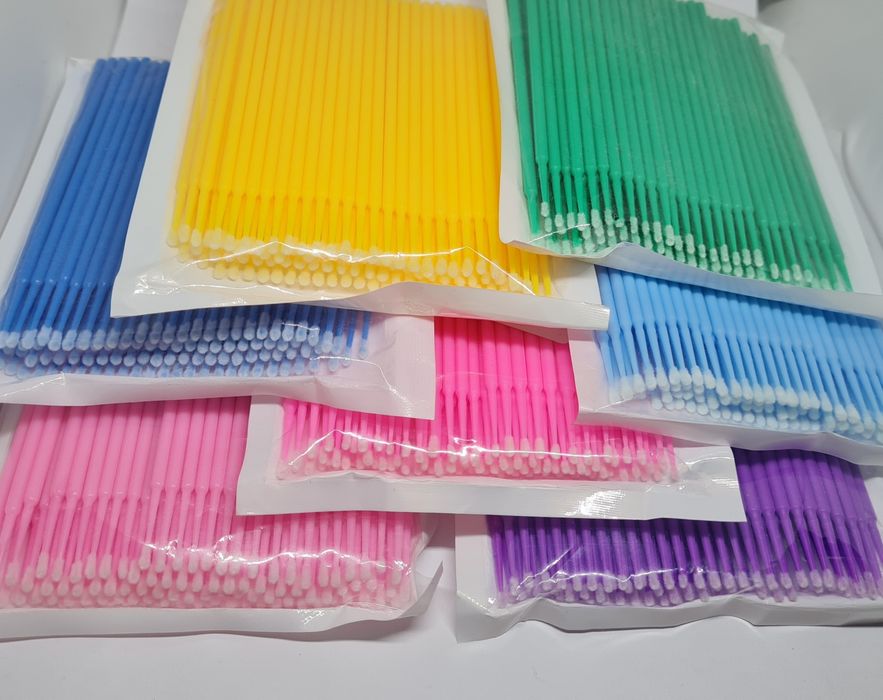 Четки за мигли, Микрофибърни четки, четки апликатори, Пръстени палетки