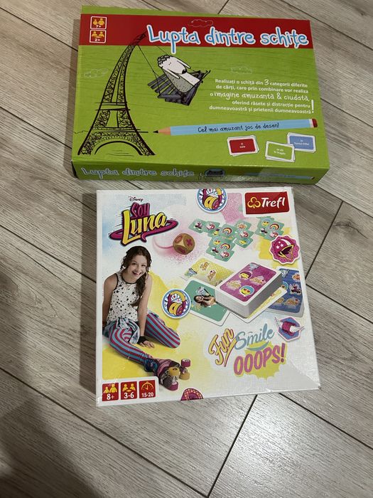 Set de 2 jocuri 7 ani+ : Jocul Soy Luna si Jocul Lupta dintre schite