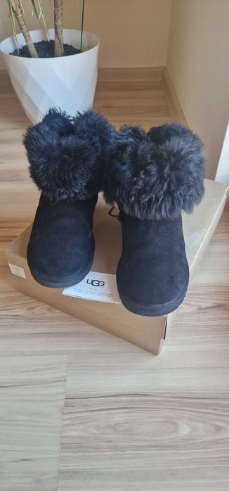 Ugg Valentina, originale, cu swarovski, 37, negre