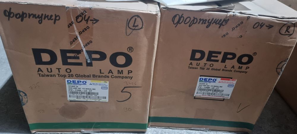 Фары тойото фортюнер fortuner 04-08 г