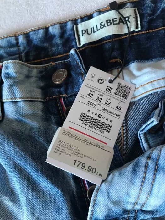 Jeans Blugi Pull&Bear Barbati 2023 Model Nou Cu Eticheta ! Masura 42