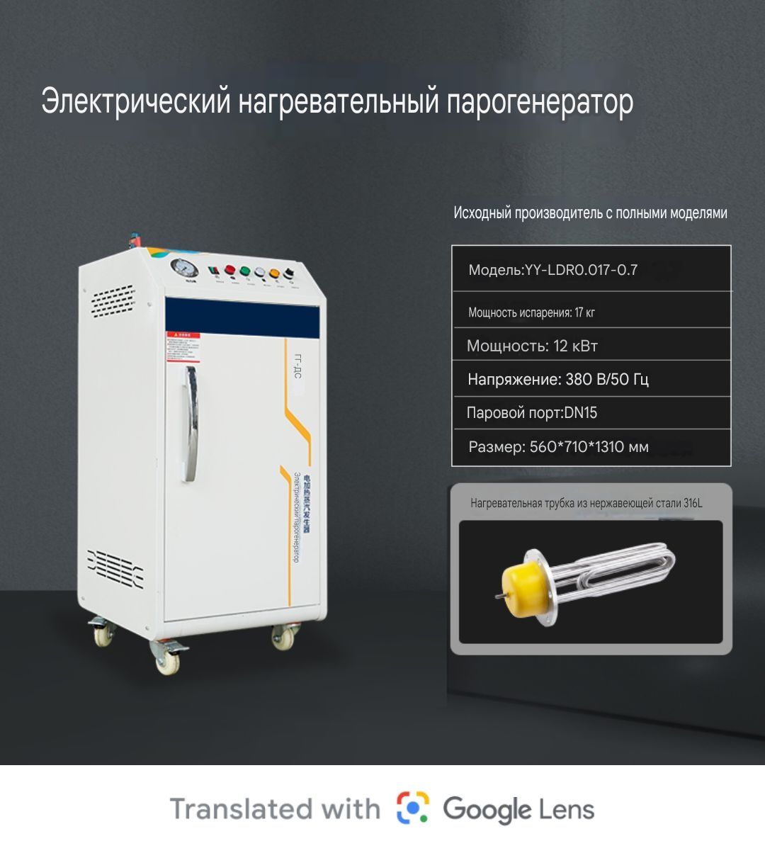 Паро генератора электрический