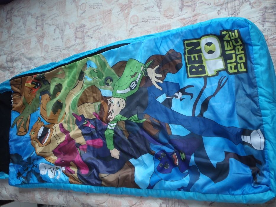 Детски спален чувал Ben 10 за надуваем дюшек