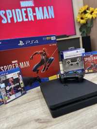 PS4 PlayStation 4 slim 1TB Marvel’s Spider-Man с два джойстика