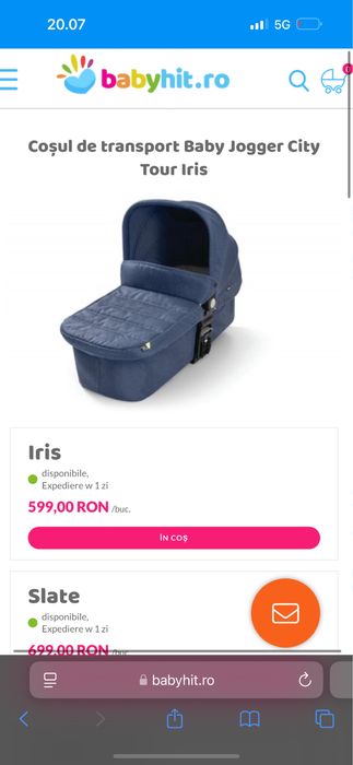 Baby jogger city tour dublu plus landou nou nascut