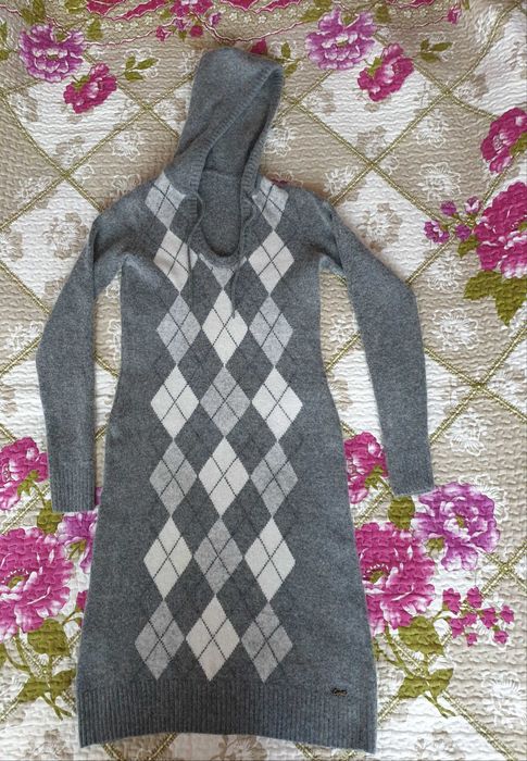 Rochie tricot mix lana angora Esprit Zara Massimo Dutti