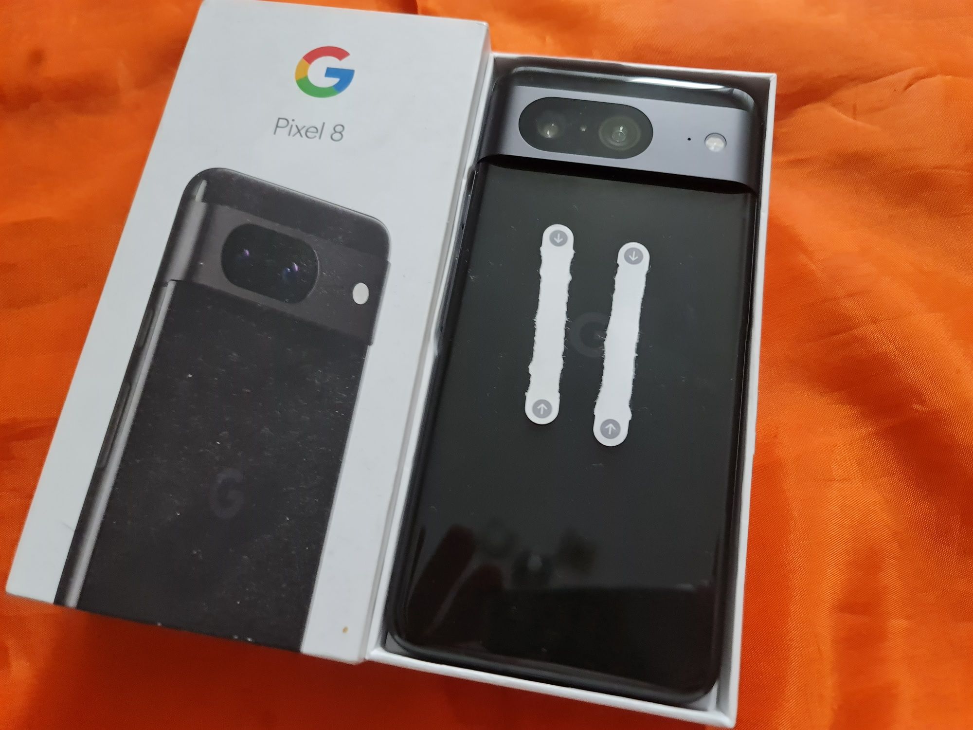 -Google Pixel 8, Nou, Negru, 128Gb, 8Ram, Nou, nefolosit, 0min, nici o