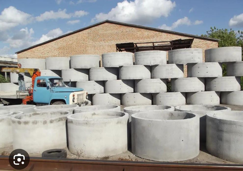 Для септика , колодца  ЖБИ кольца, днища, крышки,люки