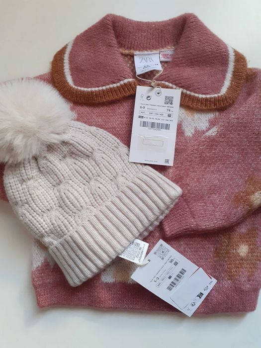 Шапка и пуловер Zara