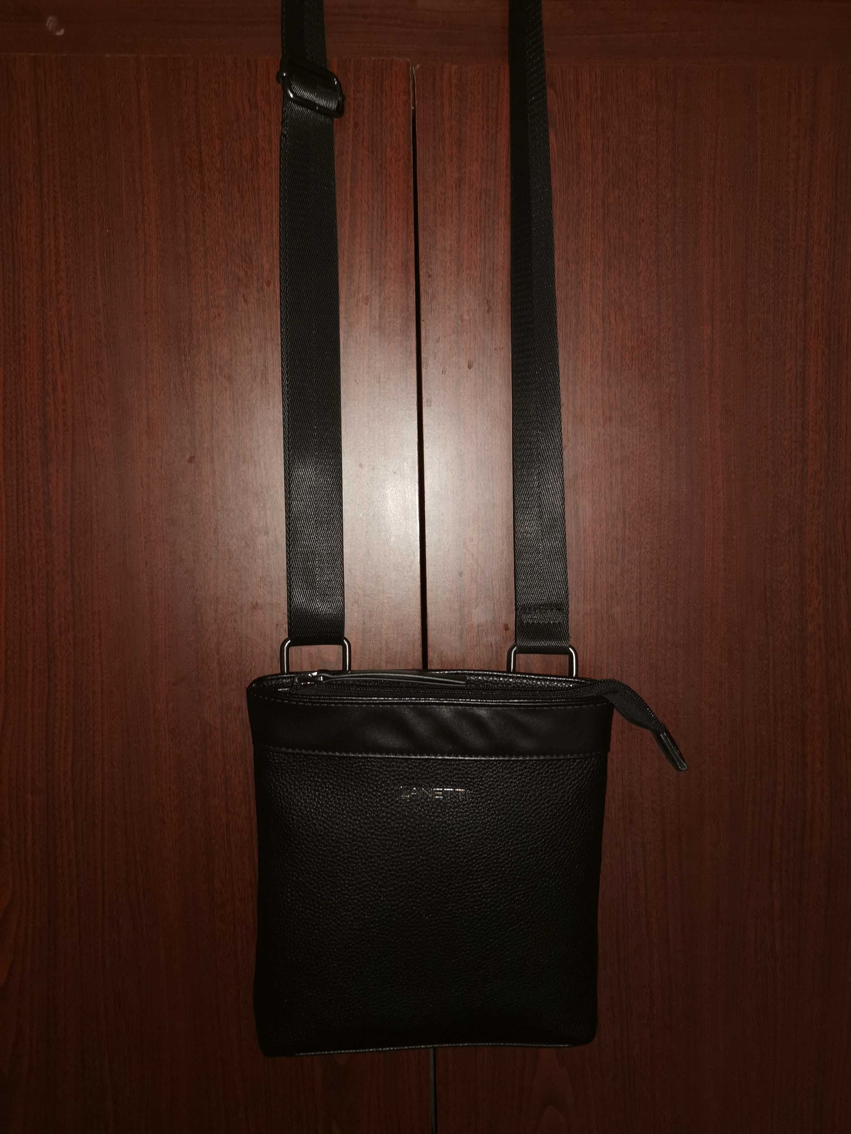 Мъжка кожена чанта Lanetti