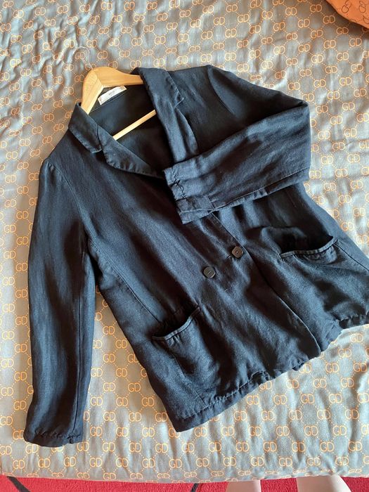 Мягкий двубортный пиджак Mango