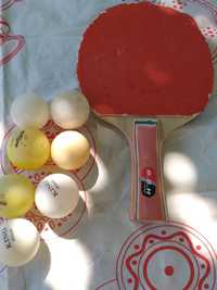 Paleta ping pong cu mingi