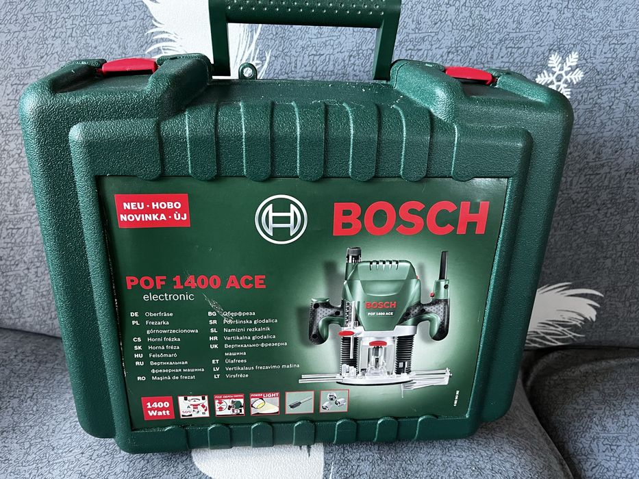 Оберфреза Bosch POF 1400 ACE, 1400 W, 6 - 8 мм, с куфар