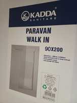 Paravan walk in KADDA 90x200cm HK-8210-90CD, Sigilat, nou, 300