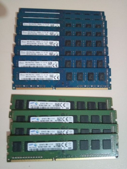 Memorii RAM 4 GB DDR3 1600 MHz KINGMAX, HYNIX, SAMSUNG etc. 50 lei/buc