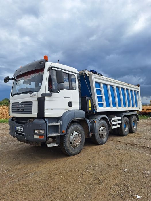 Vând man tga 8x4 excavator case buldoexcavator fiat și trailer