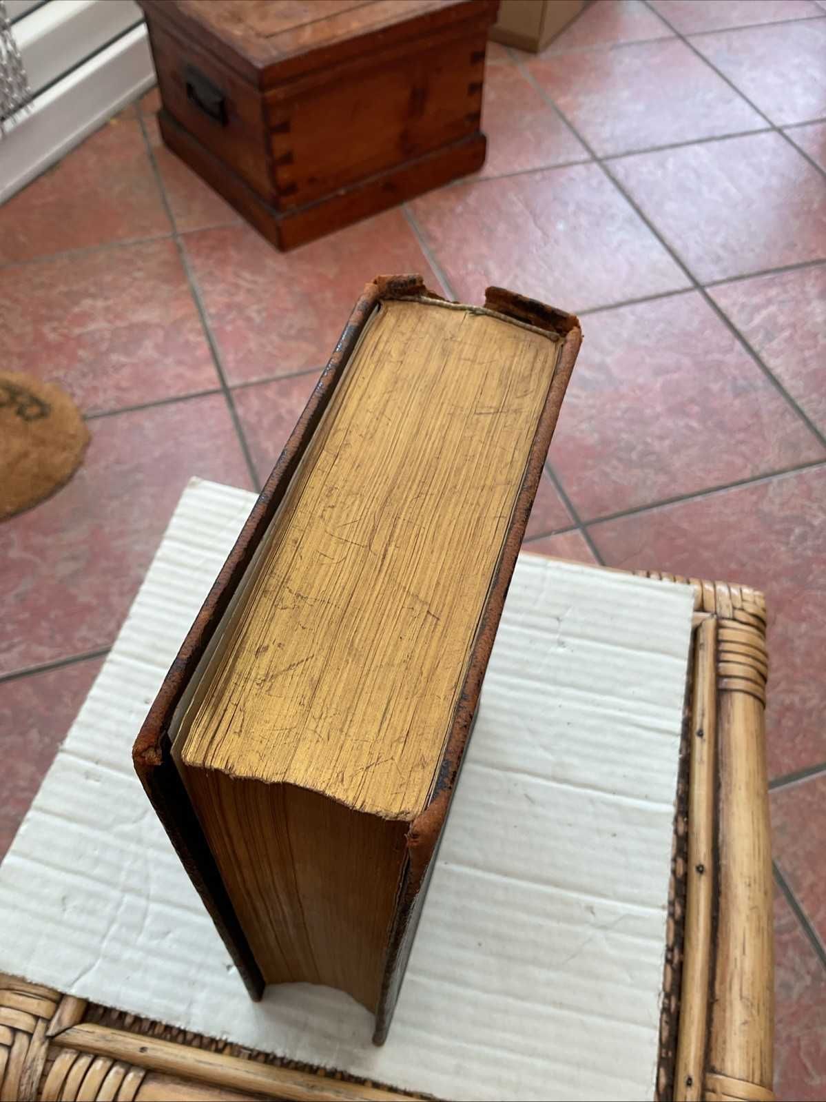 Biblia / Biblie veche , coperta  piele, germana, 1892 , 22x15 cm