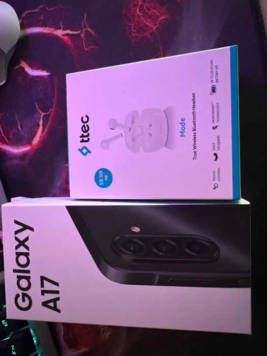 Samsung Galaxy A17 -Чисто нов + 2 години гаранция + Слушалки Ttec Mode