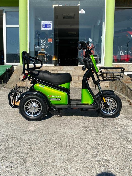 Електрическа триколка Pudding 1800W-48V-20Ah-Зелена