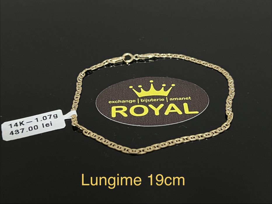 Bijuteria Royal CB : Bratara aur 14k unisex 1,07gr