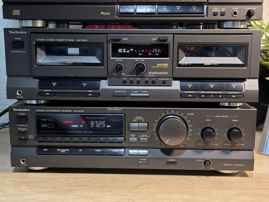 Linie audio TECHNICS, dublu deck, receiver ,cd player ,hifi vintage