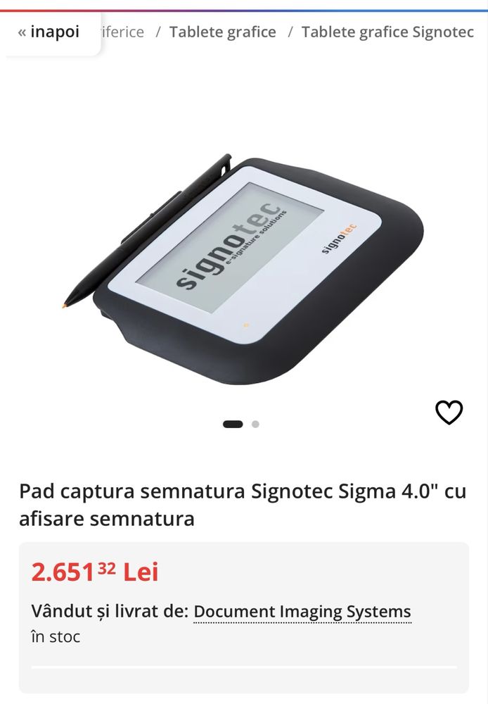 Signotec pad semnatura digitala