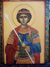 Icoană stil bizantin Sf. Gheorghe