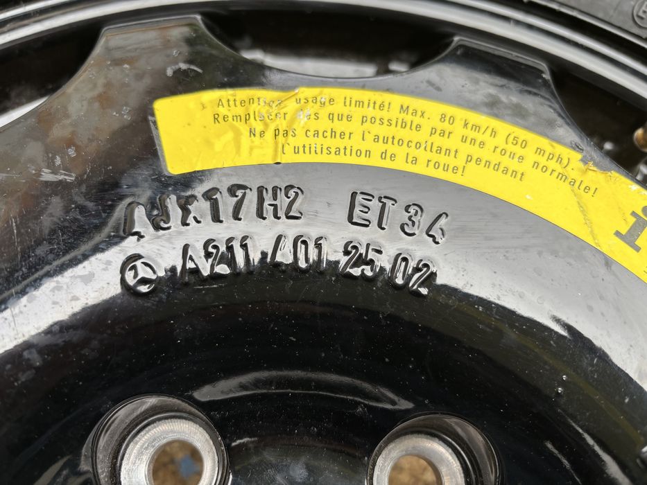 Резервна гума патереца за Mercedes W211