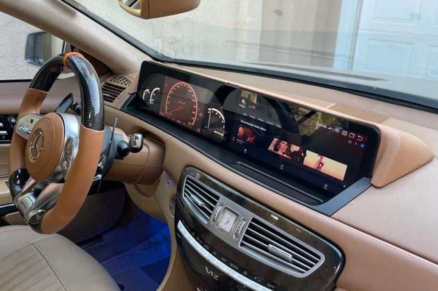 MERCEDES BENZ S-CLASS W221/CL-CLASS W216 12.3'' андроид навигация,9850