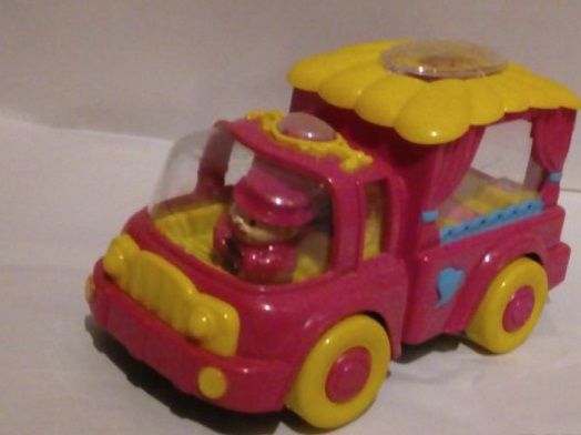 Детска розова музикална кола