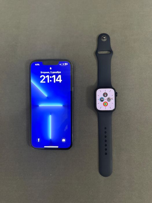 Обменяю iPhone 13 pro и apple watch series 8 на iPhone клас выше