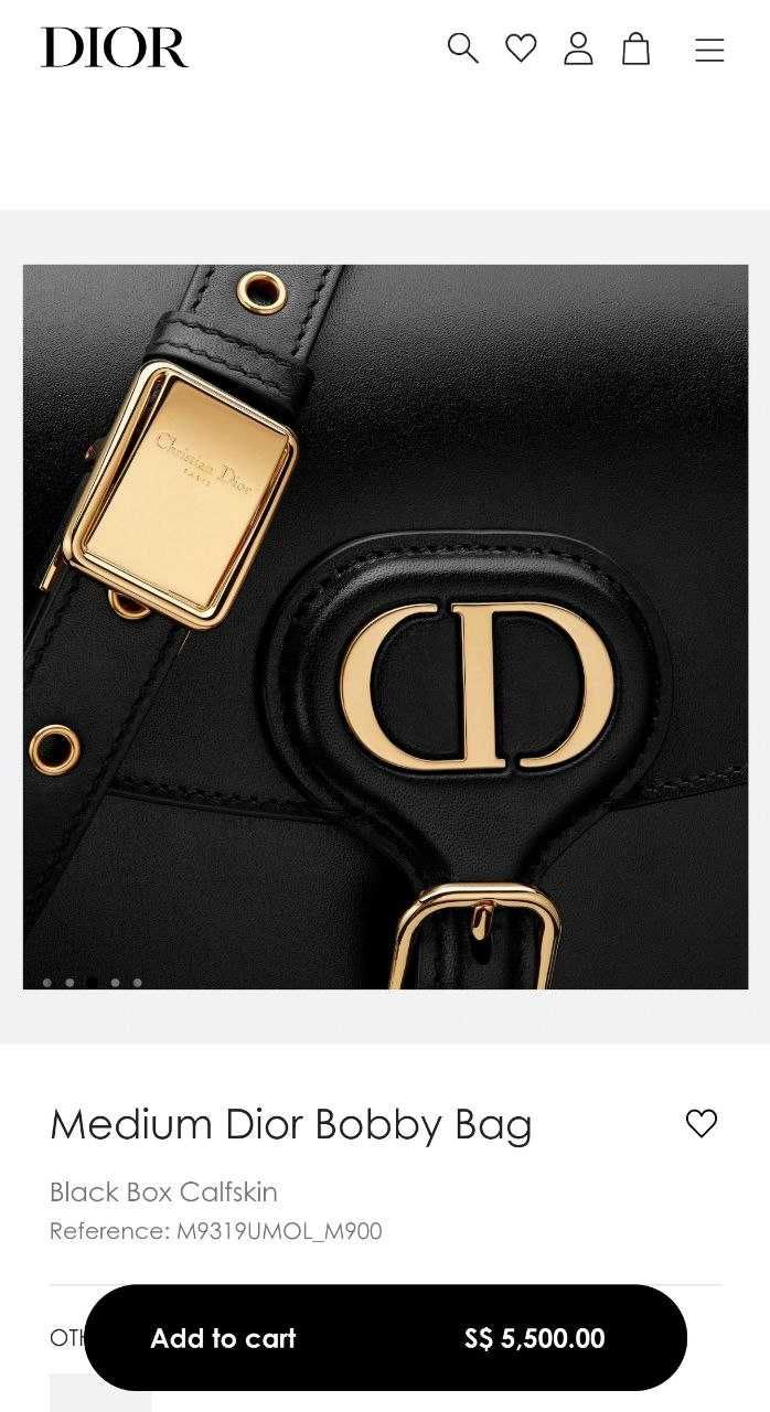 Дамска Чанта Medium Dior Bobby Bag