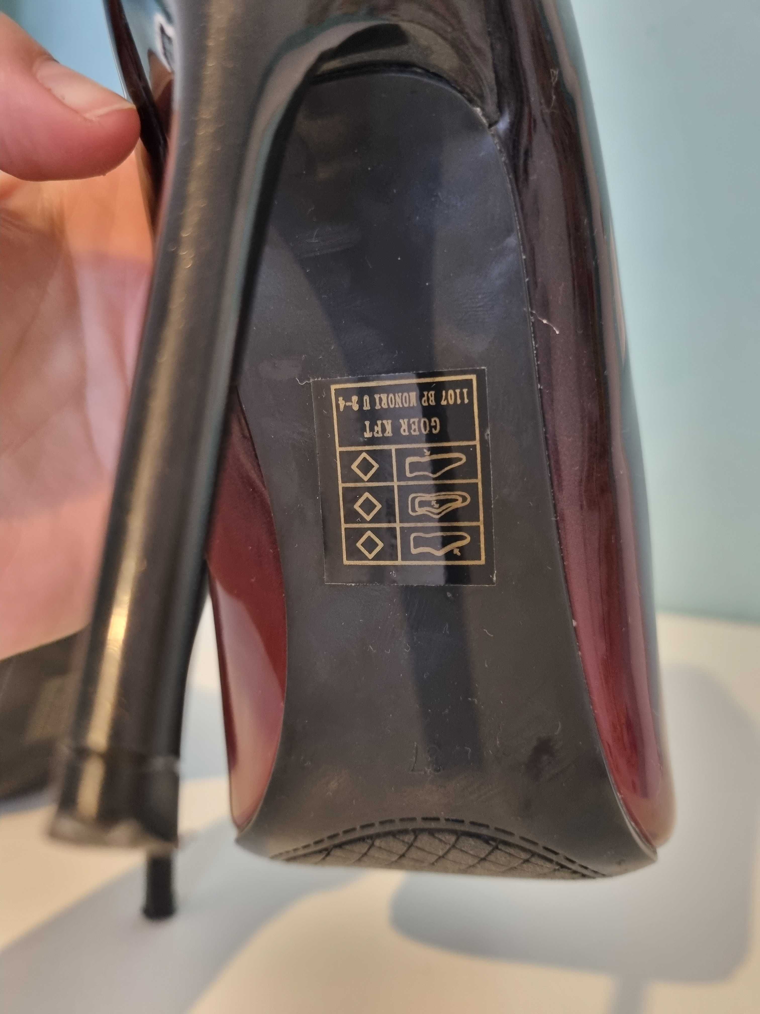 Pantofi stiletto cu toc subtire, 37