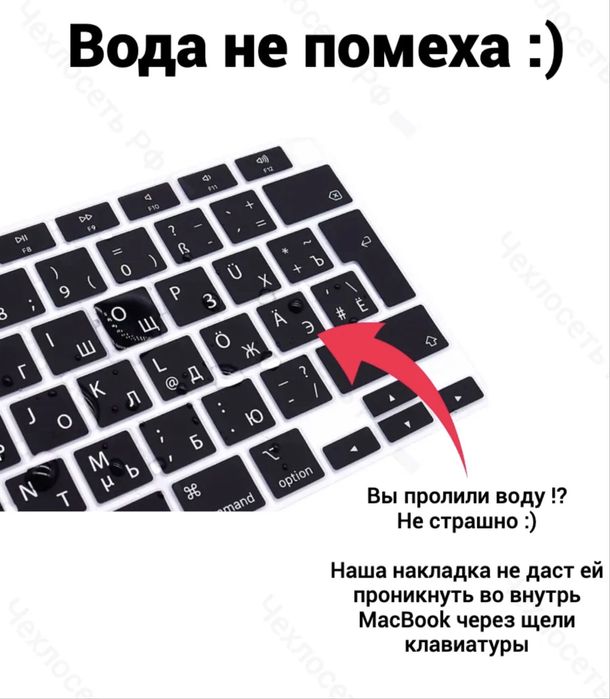 Силиконовая накладка на клавиатуру Macbook