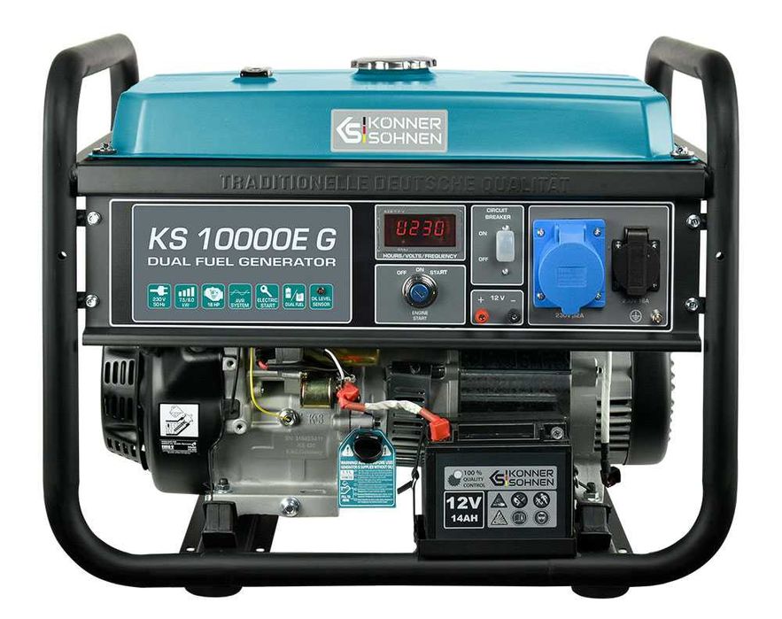 Generator de curent hibrid GPL/benzina 230V 8,0 kW Konner KS 10000E G